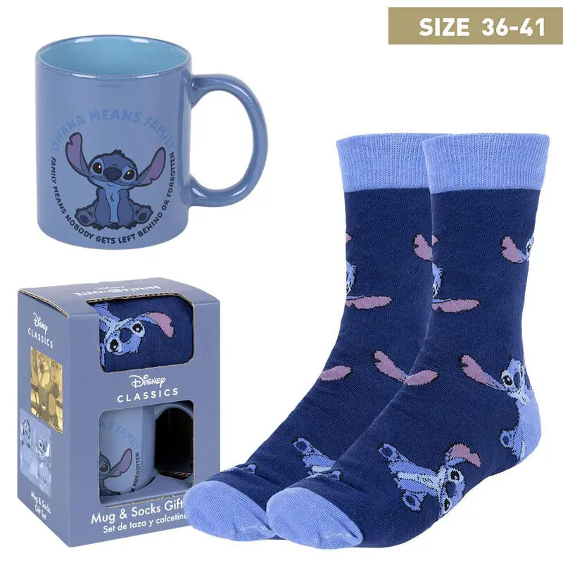 Disney Stitch set socks + mug product photo