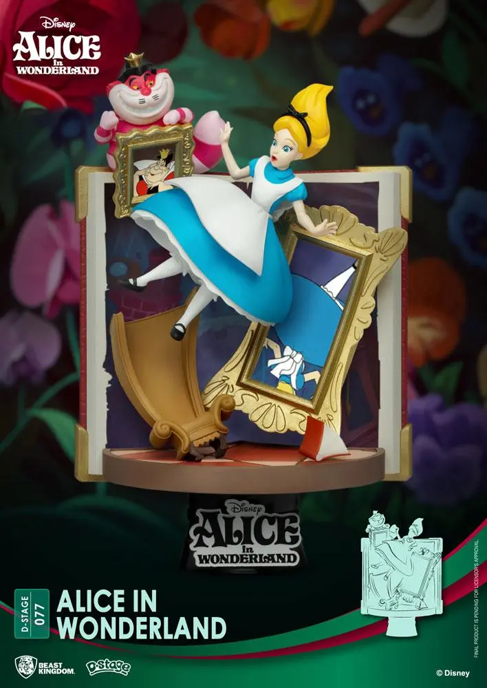 Disney Story Book Series D-Stage PVC Diorama Alice in Wonderland 15 cm product photo