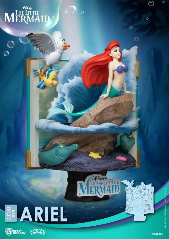 Disney Story Book Series D-Stage PVC Diorama Ariel New Version 15 cm product photo