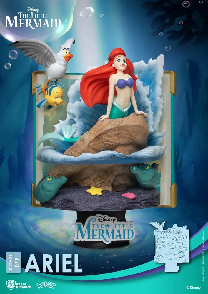 Disney Story Book Series D-Stage PVC Diorama Ariel New Version 15 cm product photo