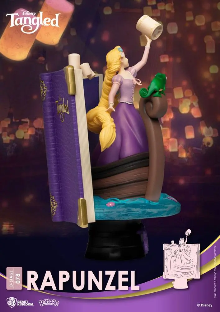 Disney Story Book Series D-Stage PVC Diorama Rapunzel New Version 15 cm product photo