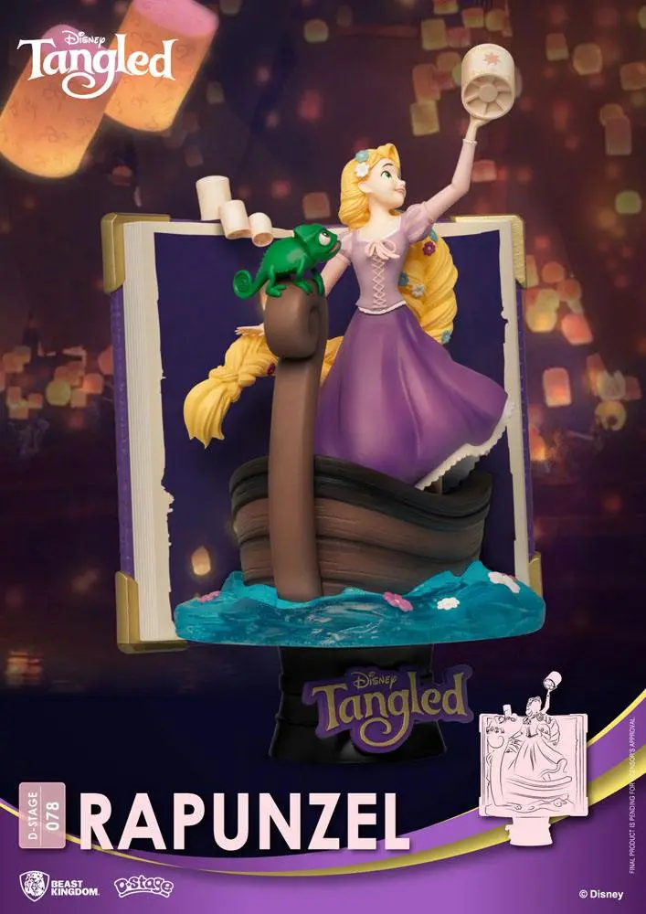 Disney Story Book Series D-Stage PVC Diorama Rapunzel New Version 15 cm product photo