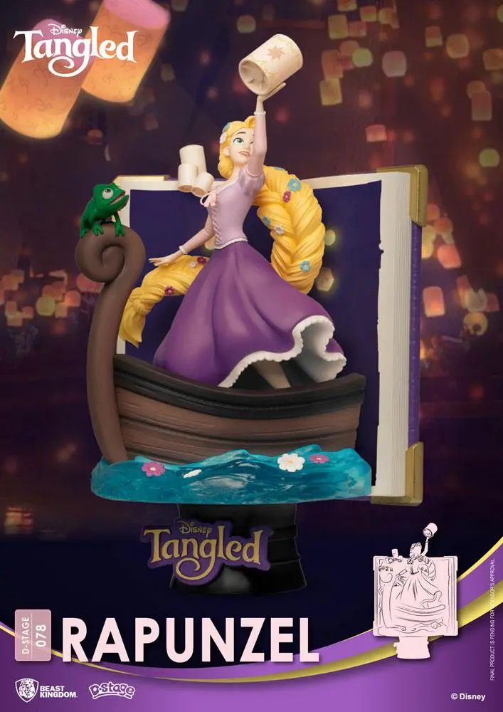 Disney Story Book Series D-Stage PVC Diorama Rapunzel New Version 15 cm product photo