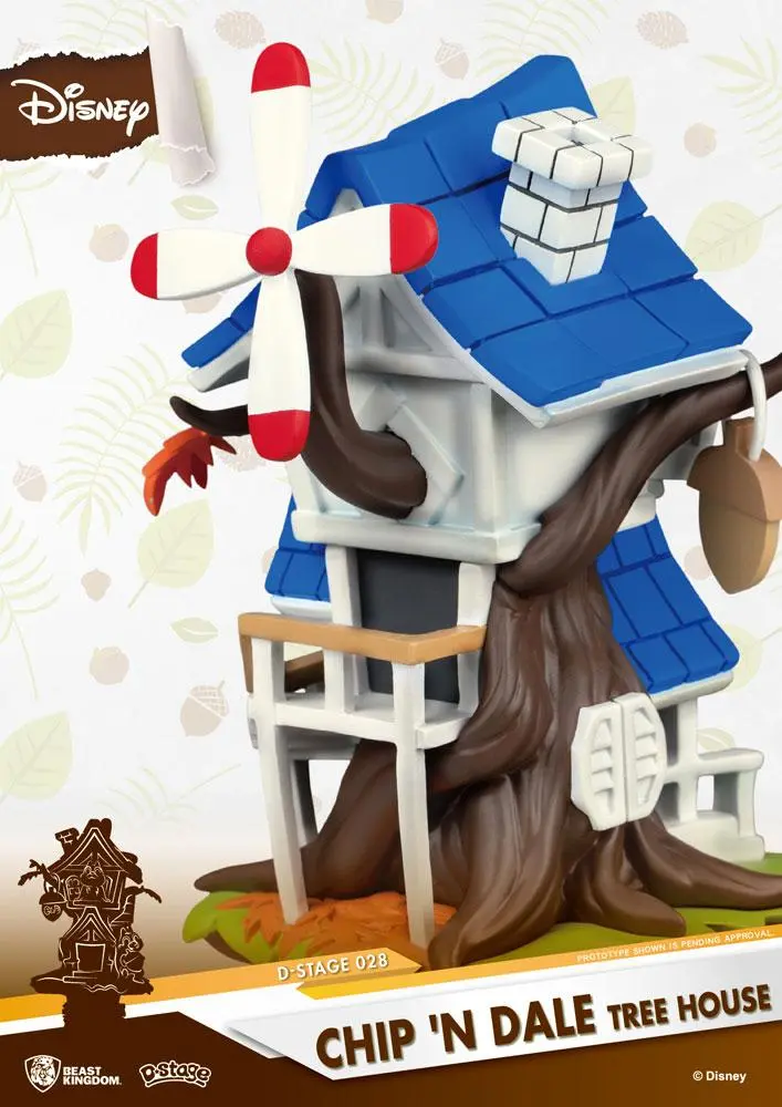 Disney Summer Series D-Stage PVC Diorama Chip 'n Dale Tree House 16 cm product photo