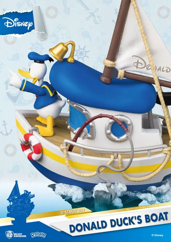 Disney Summer Series D-Stage PVC Diorama Donald Duck's Boat 15 cm product photo