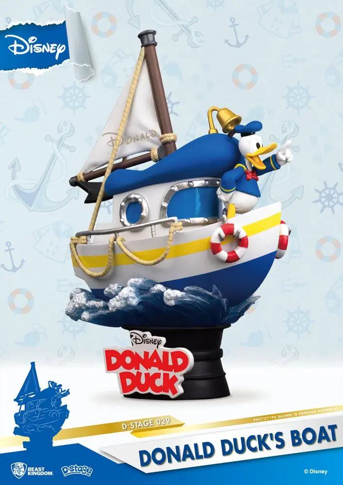 Disney Summer Series D-Stage PVC Diorama Donald Duck's Boat 15 cm product photo