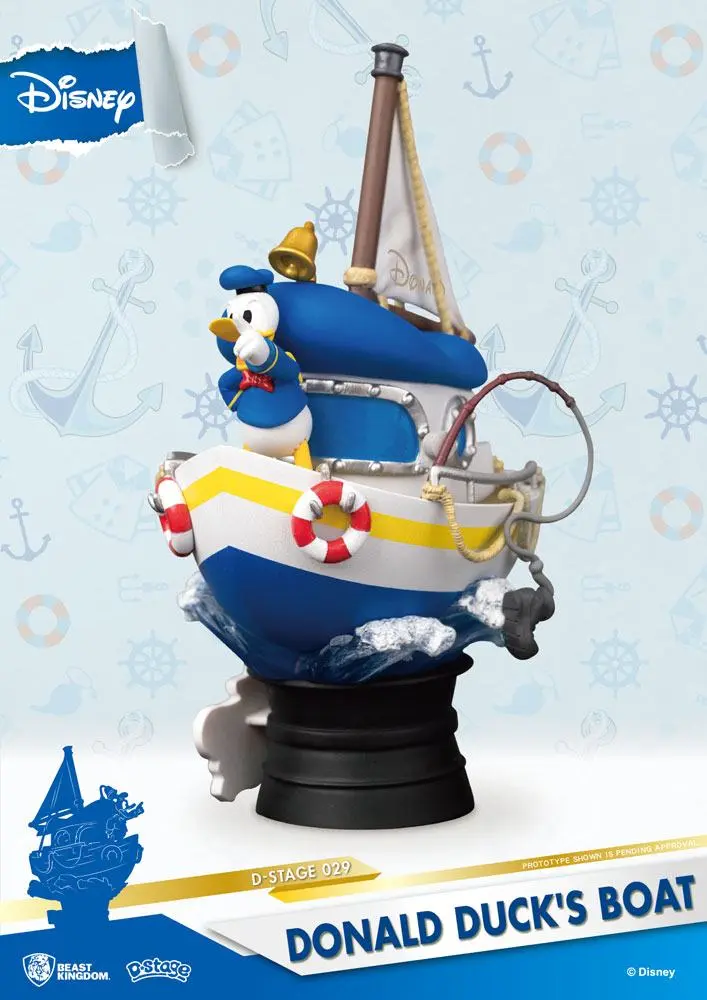 Disney Summer Series D-Stage PVC Diorama Donald Duck's Boat 15 cm product photo