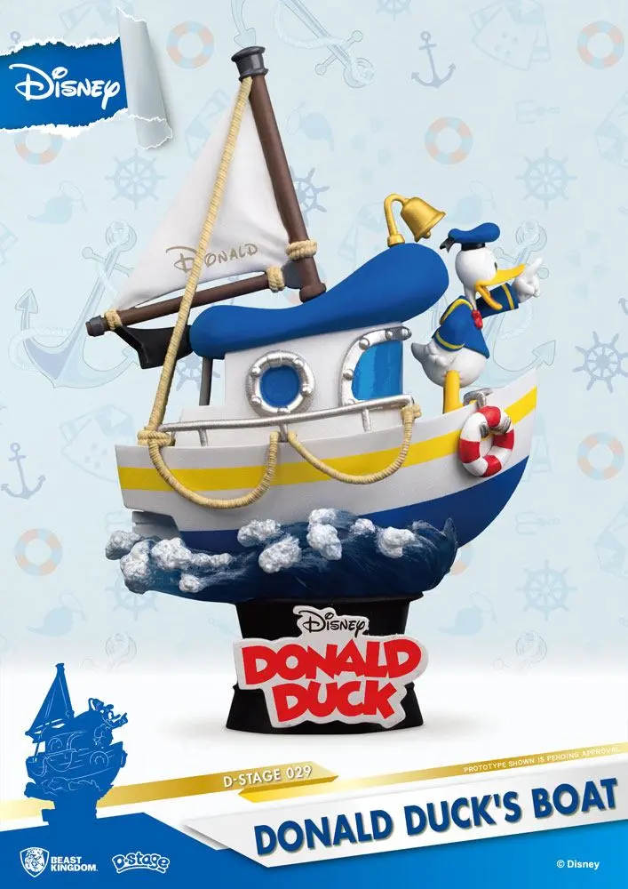 Disney Summer Series D-Stage PVC Diorama Donald Duck's Boat 15 cm product photo