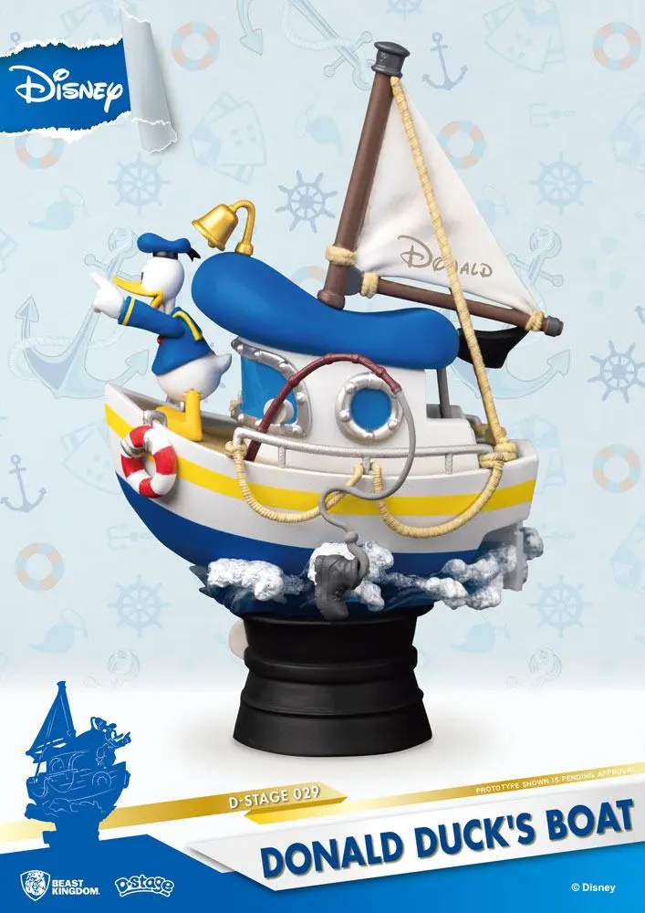 Disney Summer Series D-Stage PVC Diorama Donald Duck's Boat 15 cm product photo