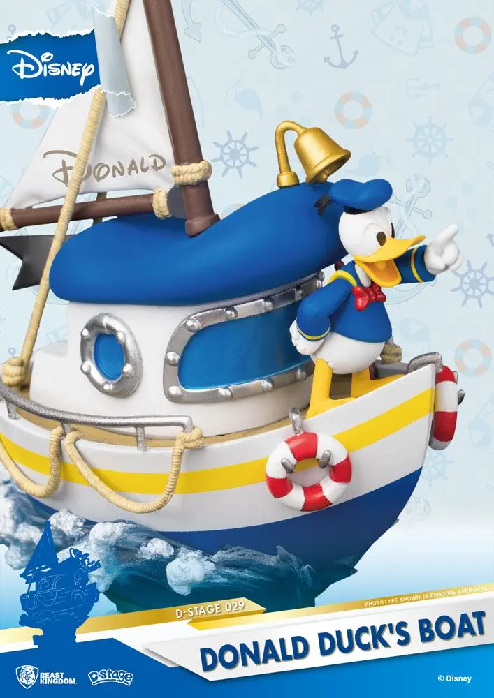 Disney Summer Series D-Stage PVC Diorama Donald Duck's Boat 15 cm product photo
