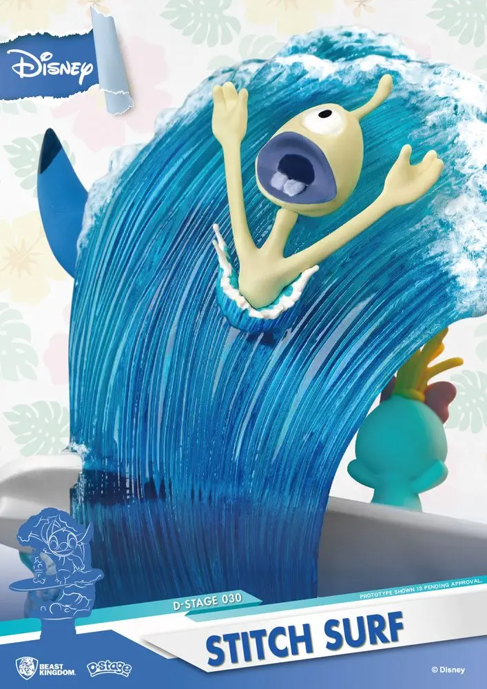 Disney Summer Series D-Stage PVC Diorama Stitch Surf 15 cm product photo