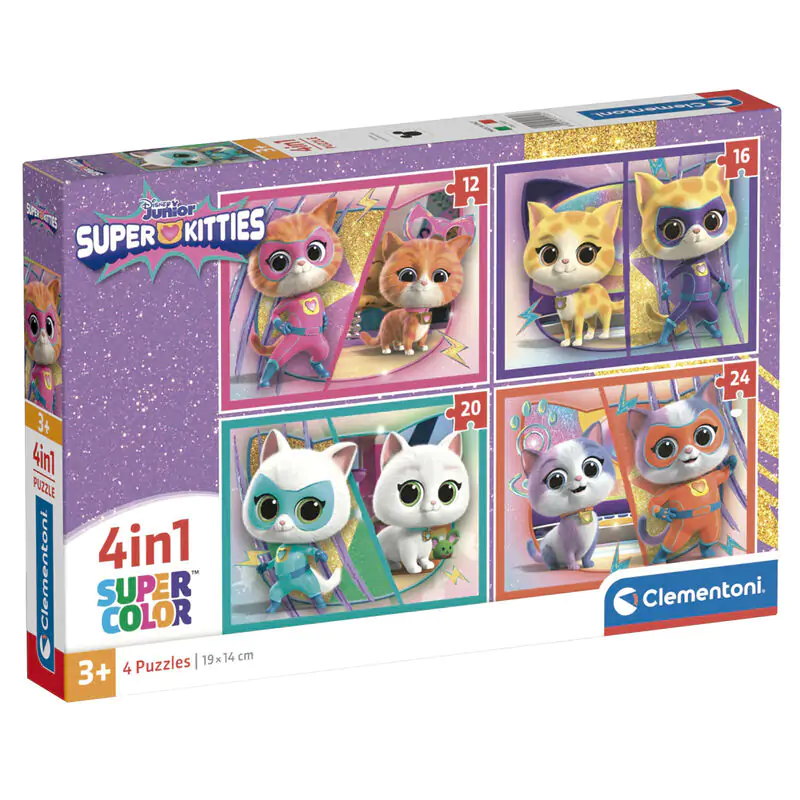 Disney SuperKitties puzzle 12-16-20-24pcs product photo