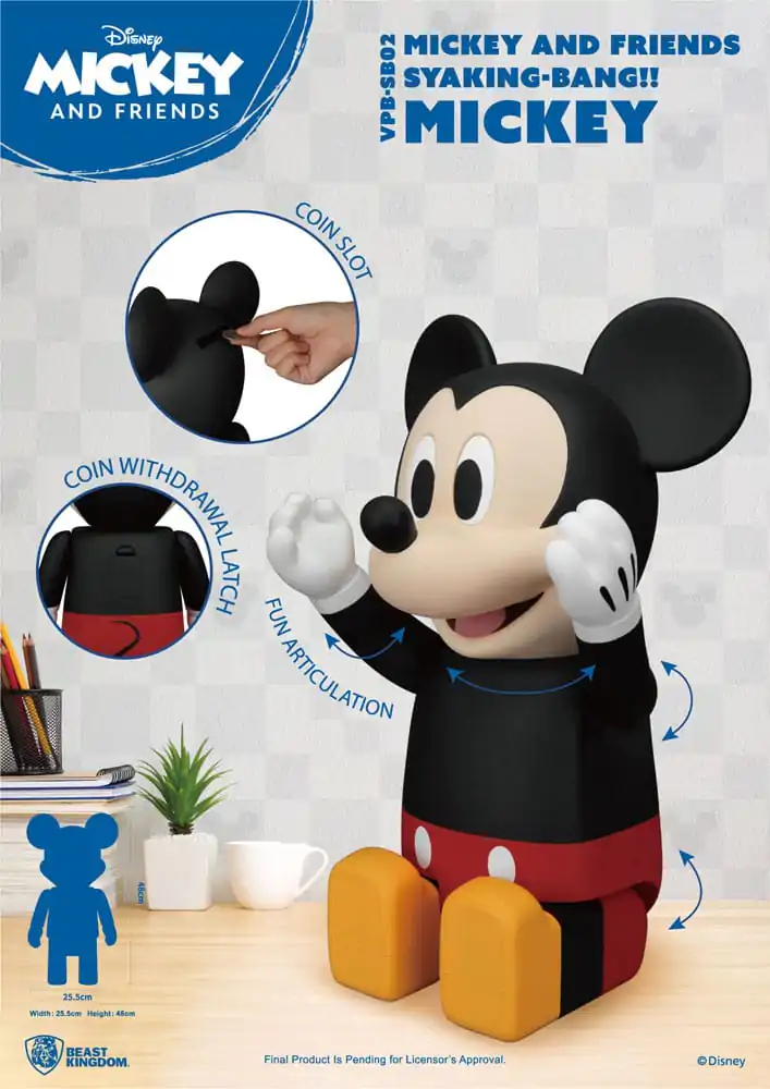 Disney Syaing Bang Vinyl Bank Mickey and Friends Mickey 48 cm termékfotó