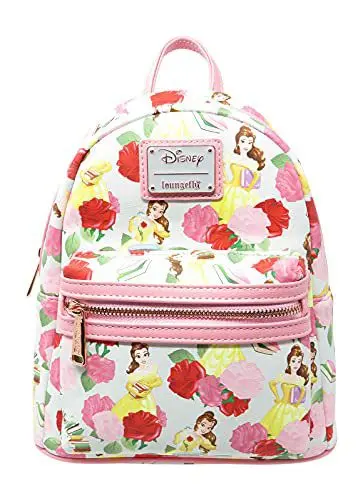 Disney by Loungefly Backpack Beauty and the Beast Belle Rose AOP heo Exclusive product photo