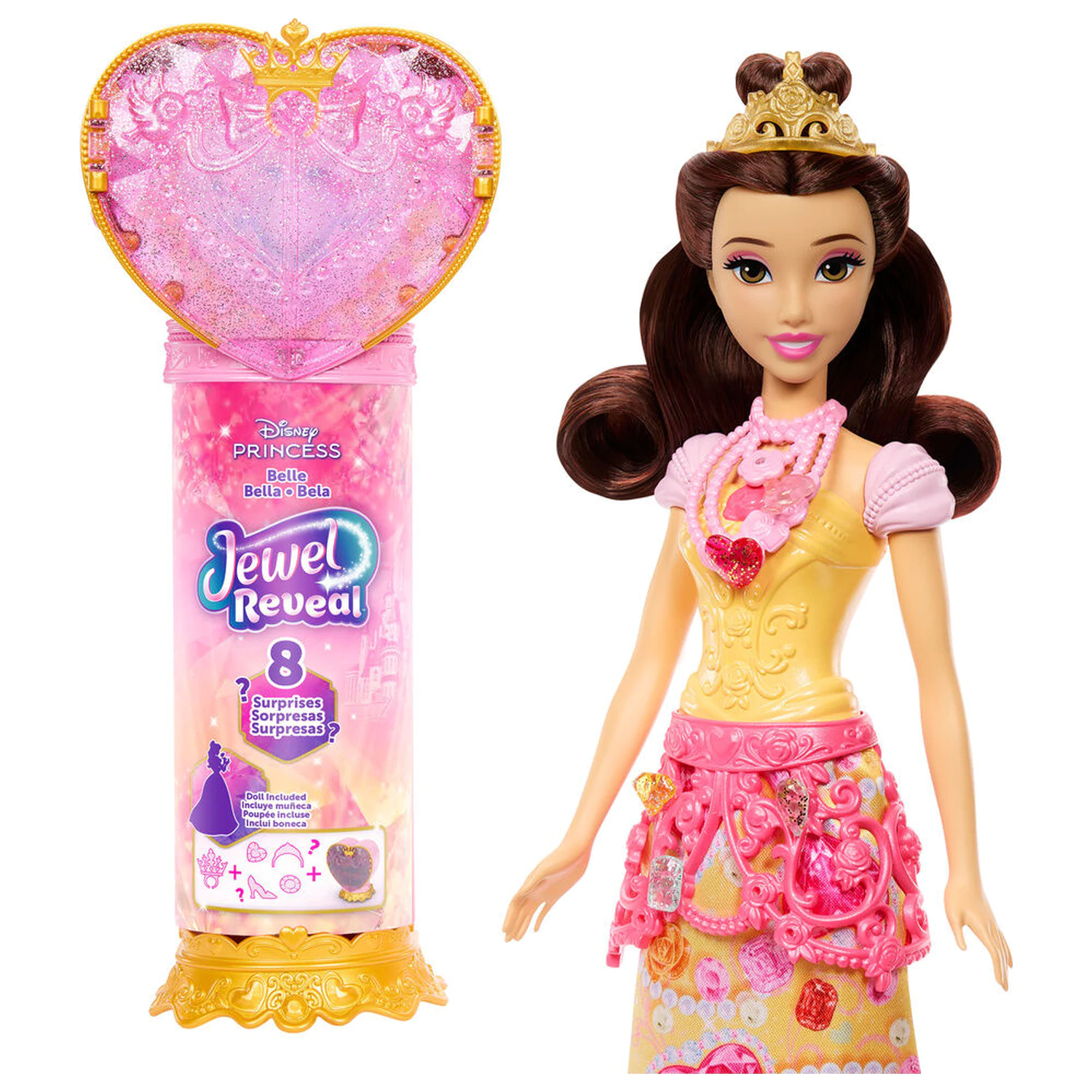 Disney Beauty and the Beast Reveal Belle doll product photo