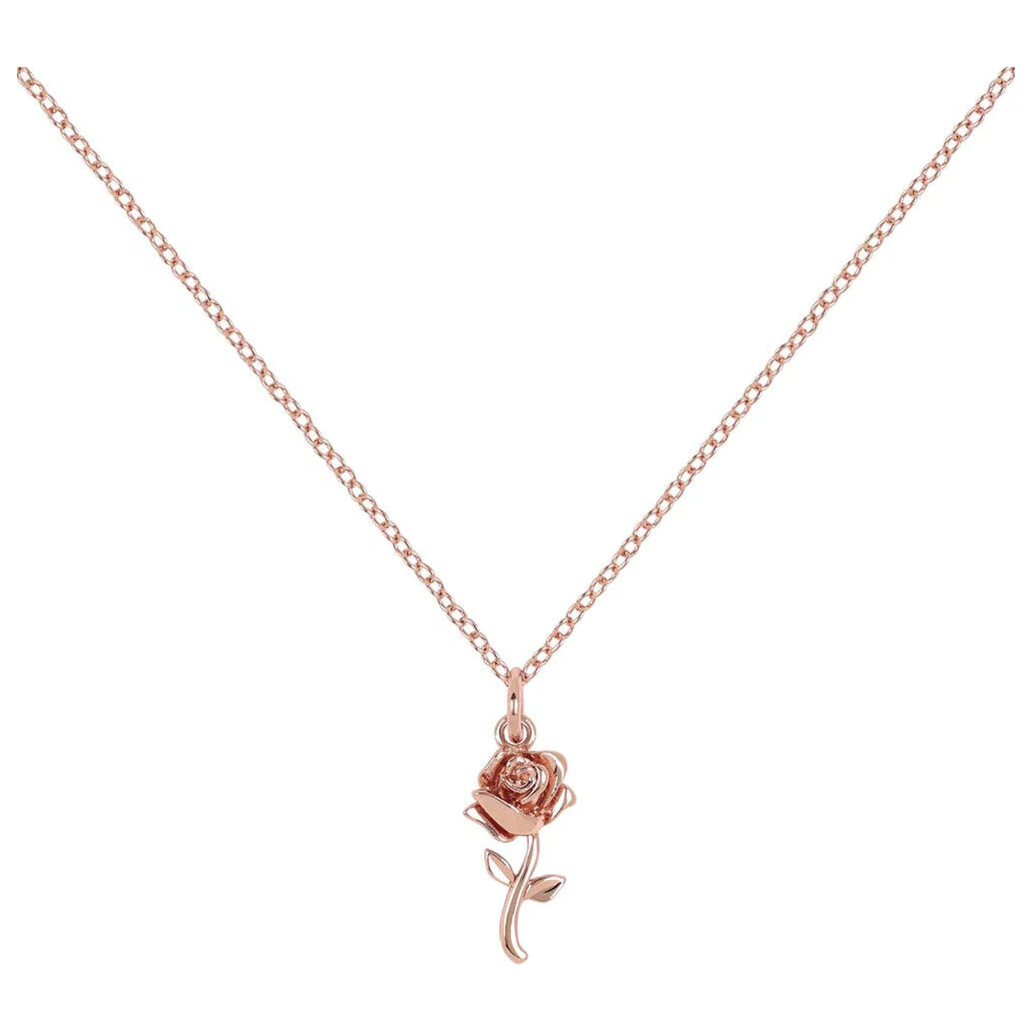 Disney Beauty and the Beast Rose necklace product photo