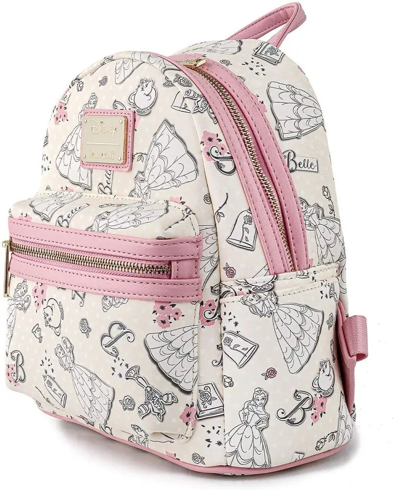 Disney by Loungefly Backpack Beauty and the Beast Belle Creme AOP heo Exclusive termékfotó