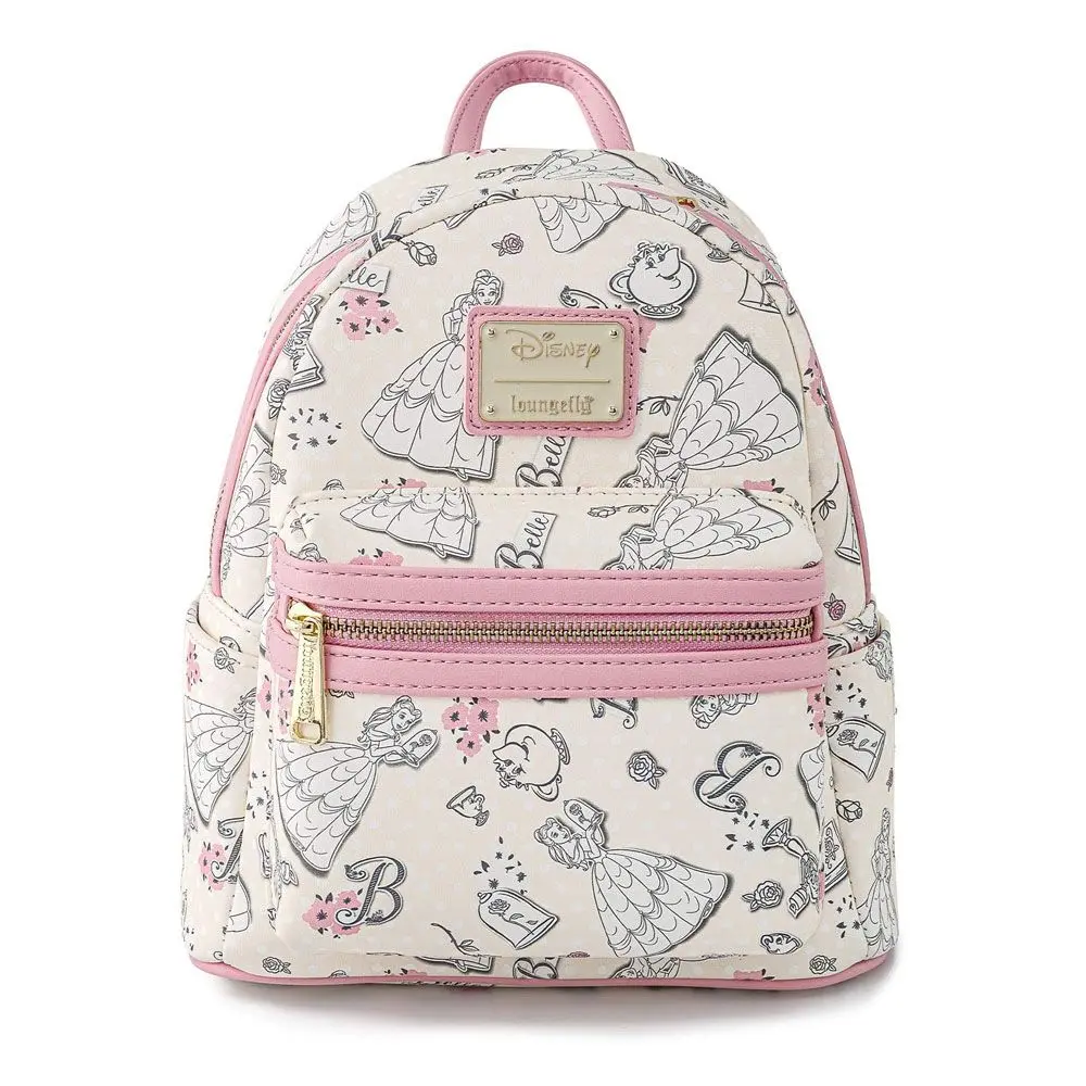 Disney by Loungefly Backpack Beauty and the Beast Belle Creme AOP heo Exclusive termékfotó