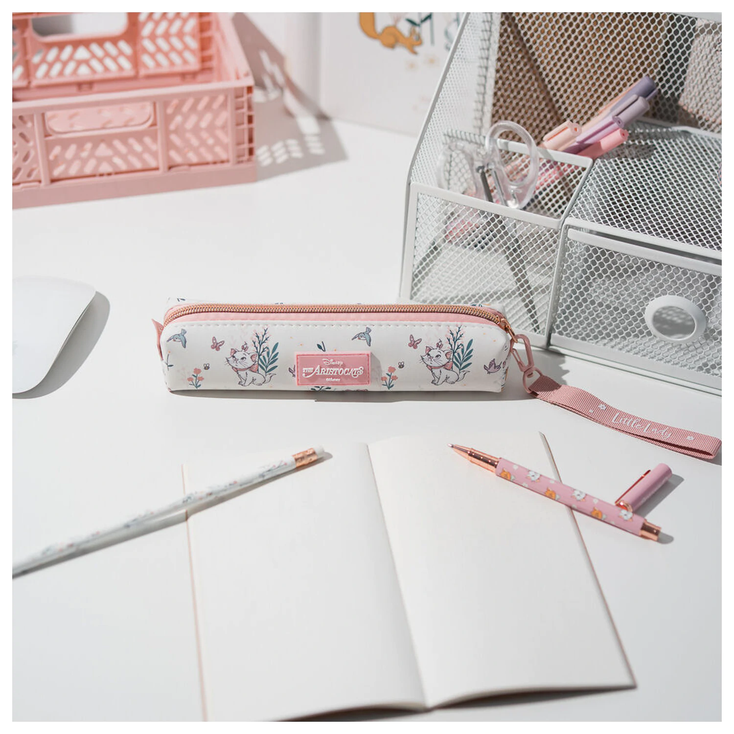 Disney The Aristocats Bonjour Marie Set pencil case + pen + pencil product photo