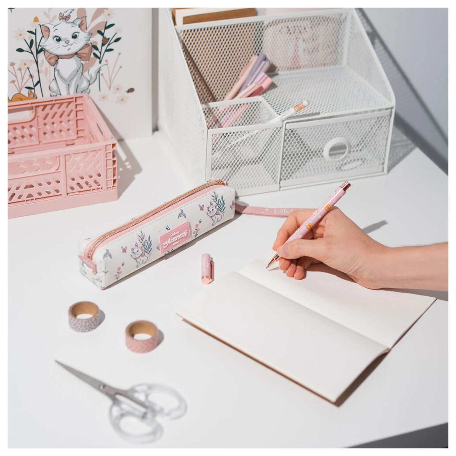 Disney The Aristocats Bonjour Marie Set pencil case + pen + pencil product photo