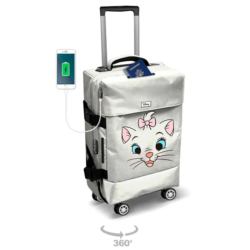 Disney The Aristocats Marie Face trolley suitcase 55cm product photo