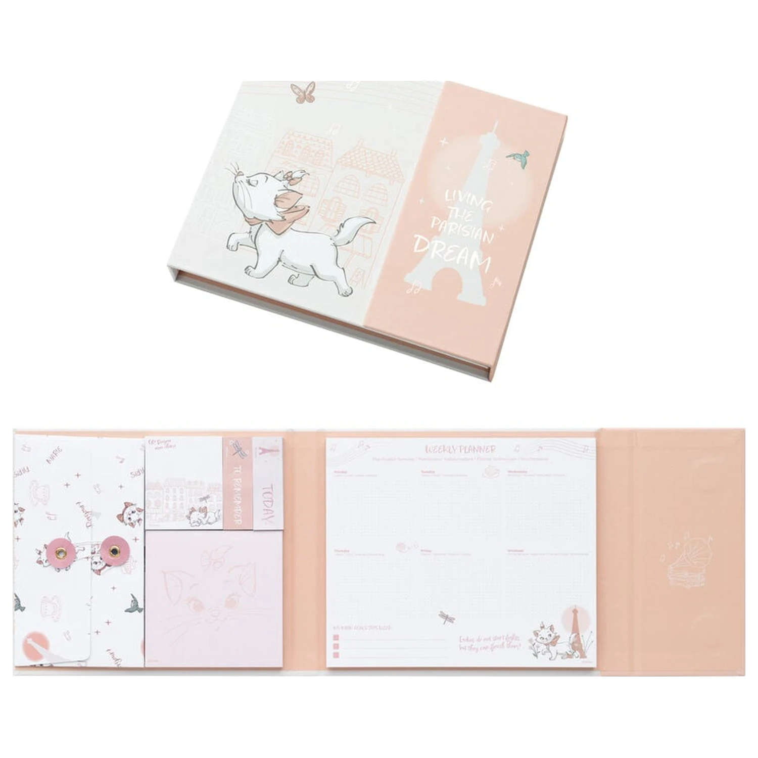 Disney The Aristocats Marie weekly planner with sticky notes product photo