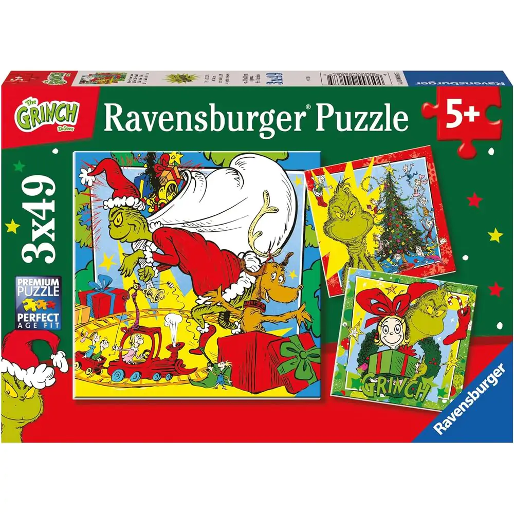 Disney The Grinch puzzle 3x49pcs product photo