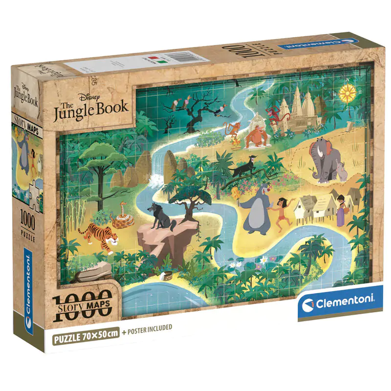 Disney The Jungle Book Map puzzle 1000pcs product photo