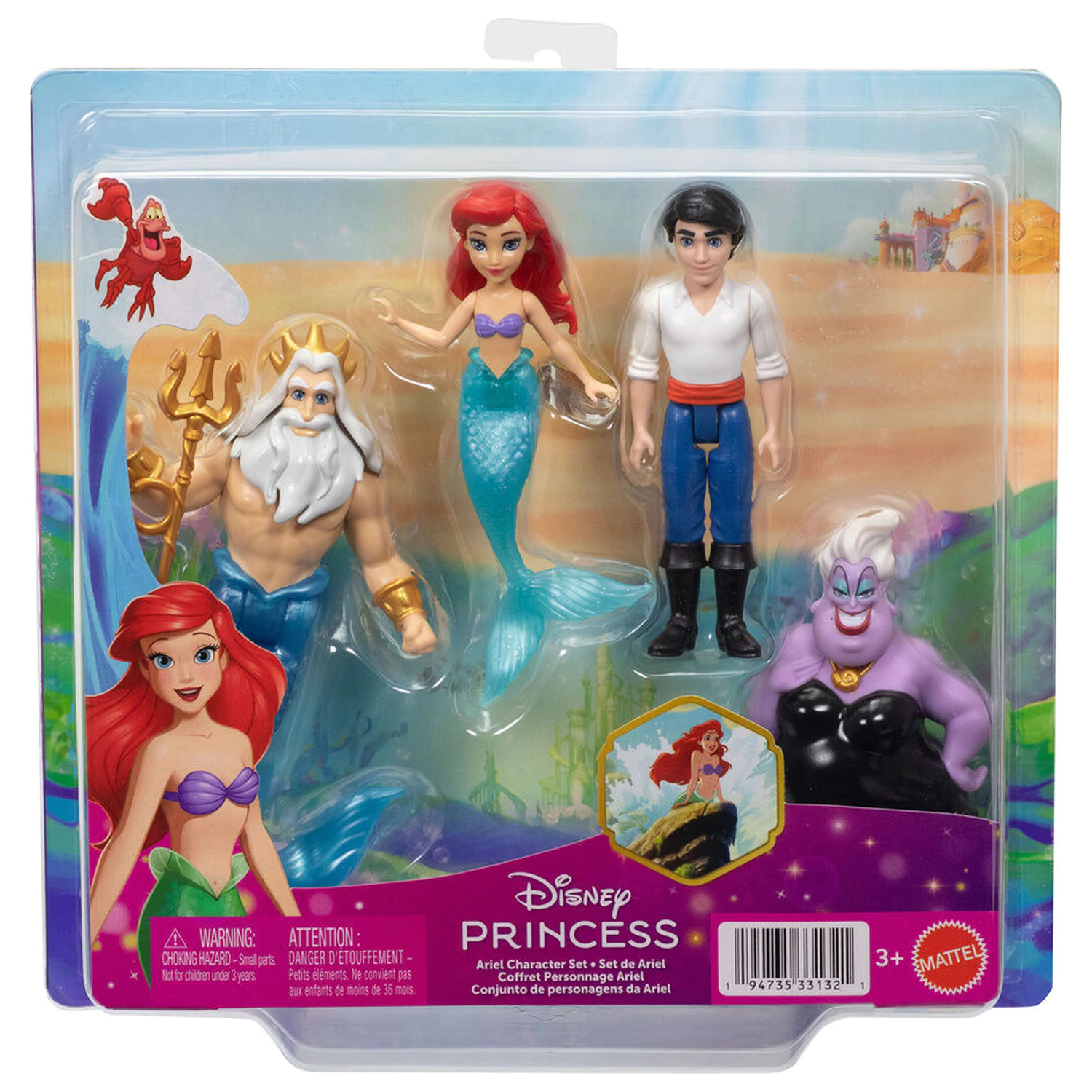 Disney The Little Mermaid pack 4 figures product photo