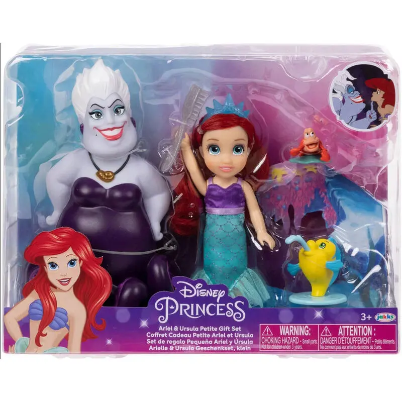Disney The Little Mermaid Ariel + Ursula doll 15cm product photo
