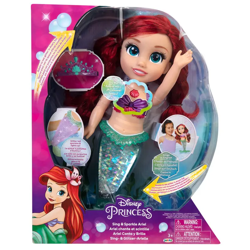 Disney The Little Mermaid Ariel musical doll 38cm product photo