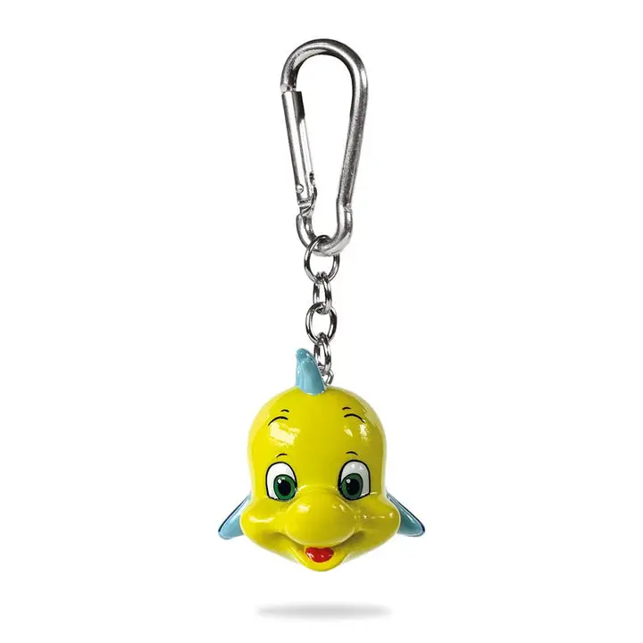 Disney 3D Rubber Keychain The Little Mermaid Flounder 6 cm product photo