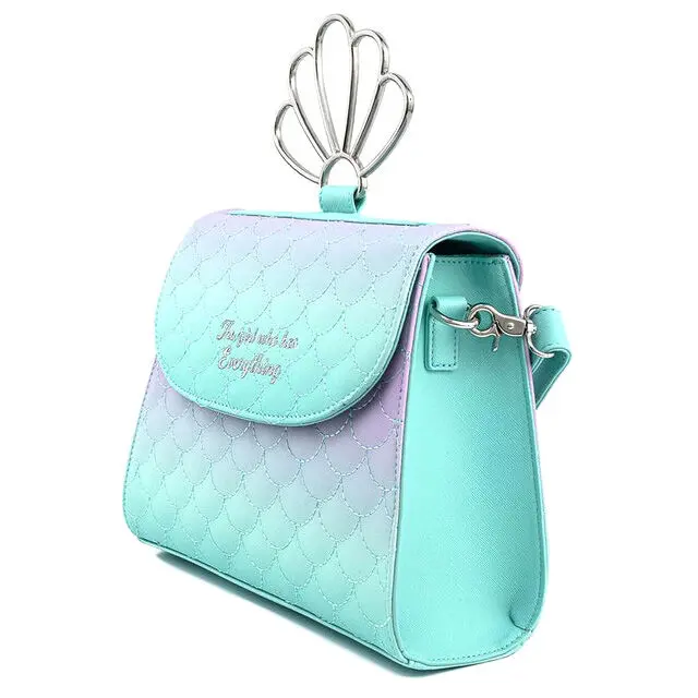 Disney by Loungefly Crossbody Little Mermaid Ombre Scales Shell product photo