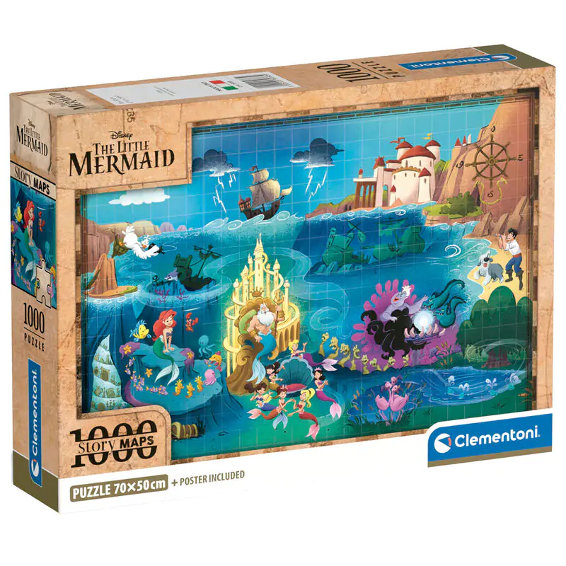 Disney The Mermaid Little Map puzzle 1000pcs termékfotó