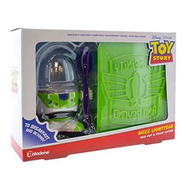 Disney Toy Story Buzz Lightyear egg cup + spoon set product photo