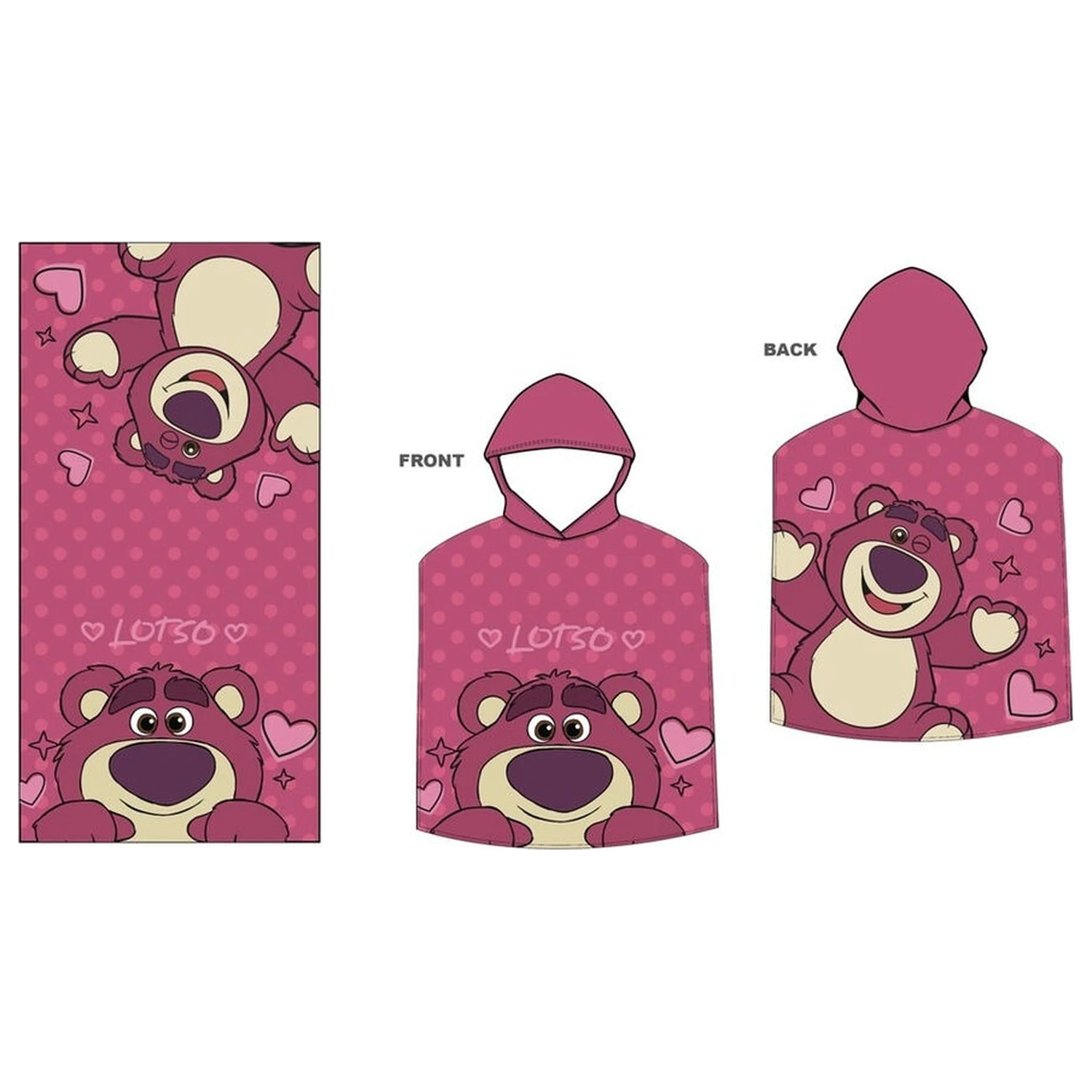 Disney Toy Story Lotso microfibre poncho towel product photo