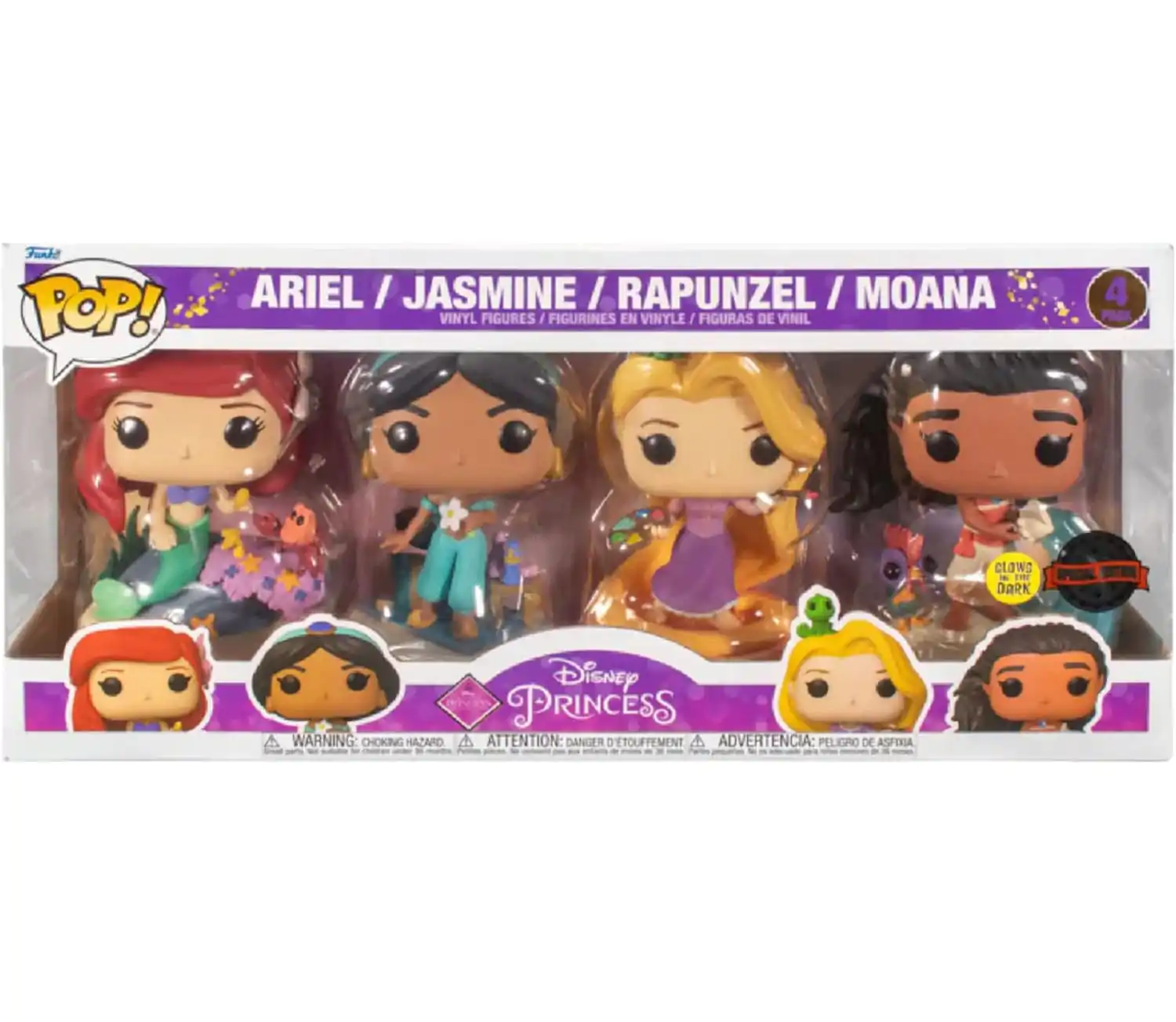 Disney POP! Movies Vinyl Figure 4-Pack Ultimate Princess (GW) 9 cm product photo