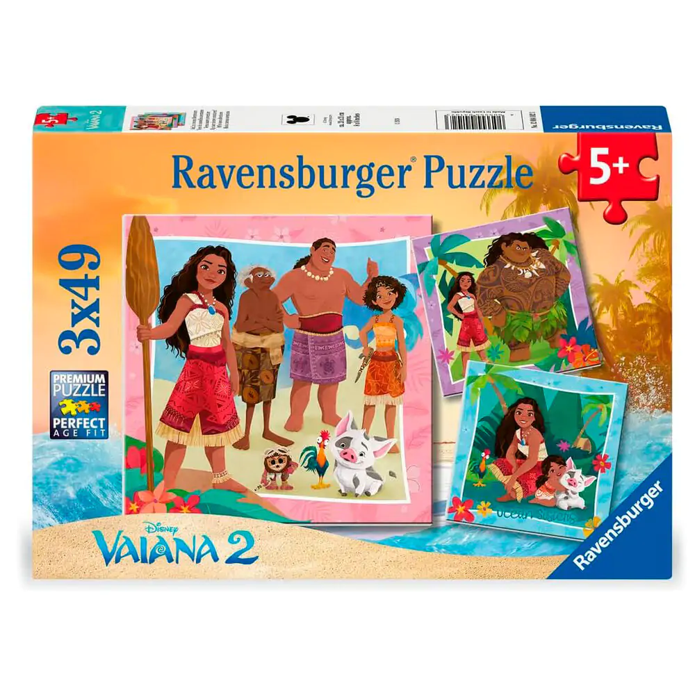 Disney Vaiana 2 puzzle 3x49pcs product photo