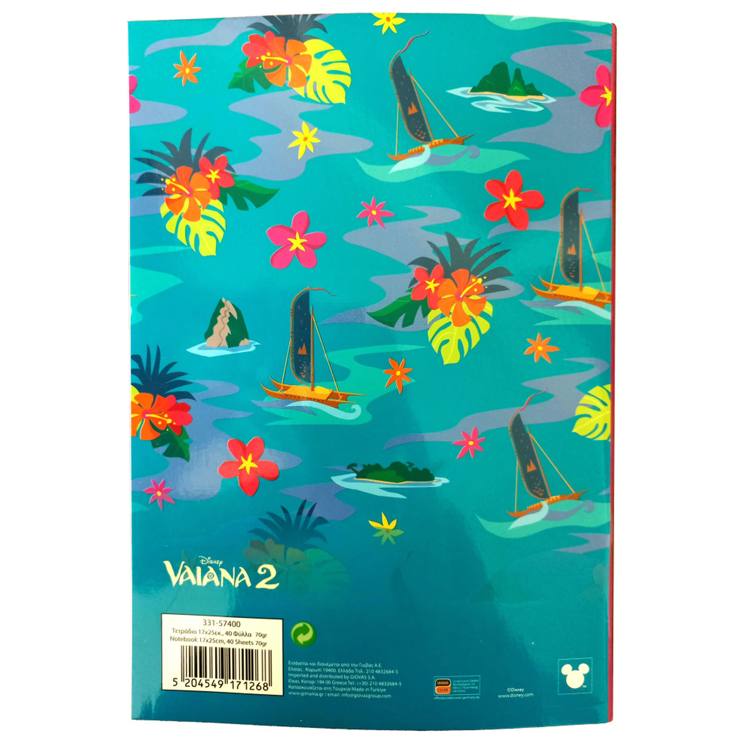 Disney Moana Big Sis B/5 Lined Notebook 40 Pages product photo