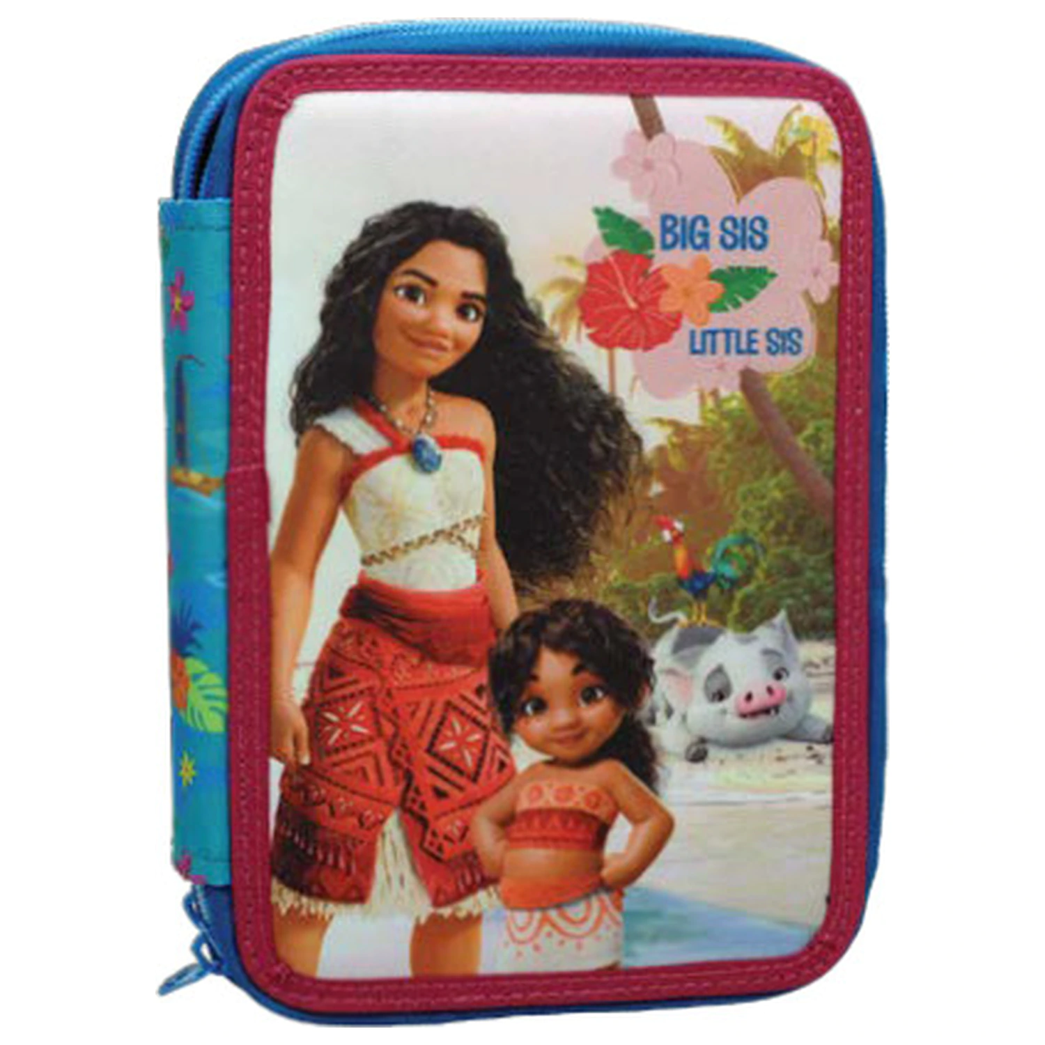 Disney Moana Big Sis pencil case filled 2-story product photo