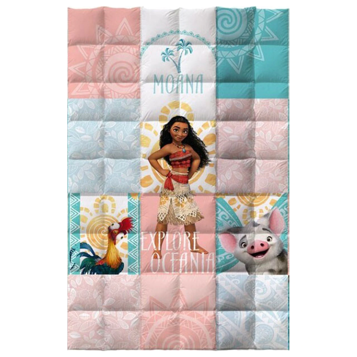 Disney Moana Explore Oceania Quilted Bedspread, Duvet Cover 140x200cm product photo