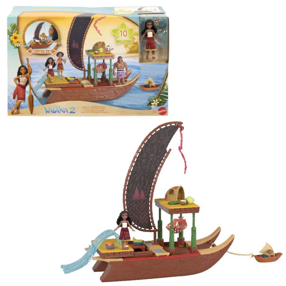 Disney Vaiana Moana 2 Adventure Canoe playset product photo