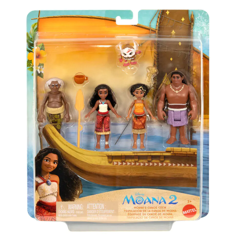 Disney Vaiana Moana 2 Moanas Canoe Crew blister figures product photo