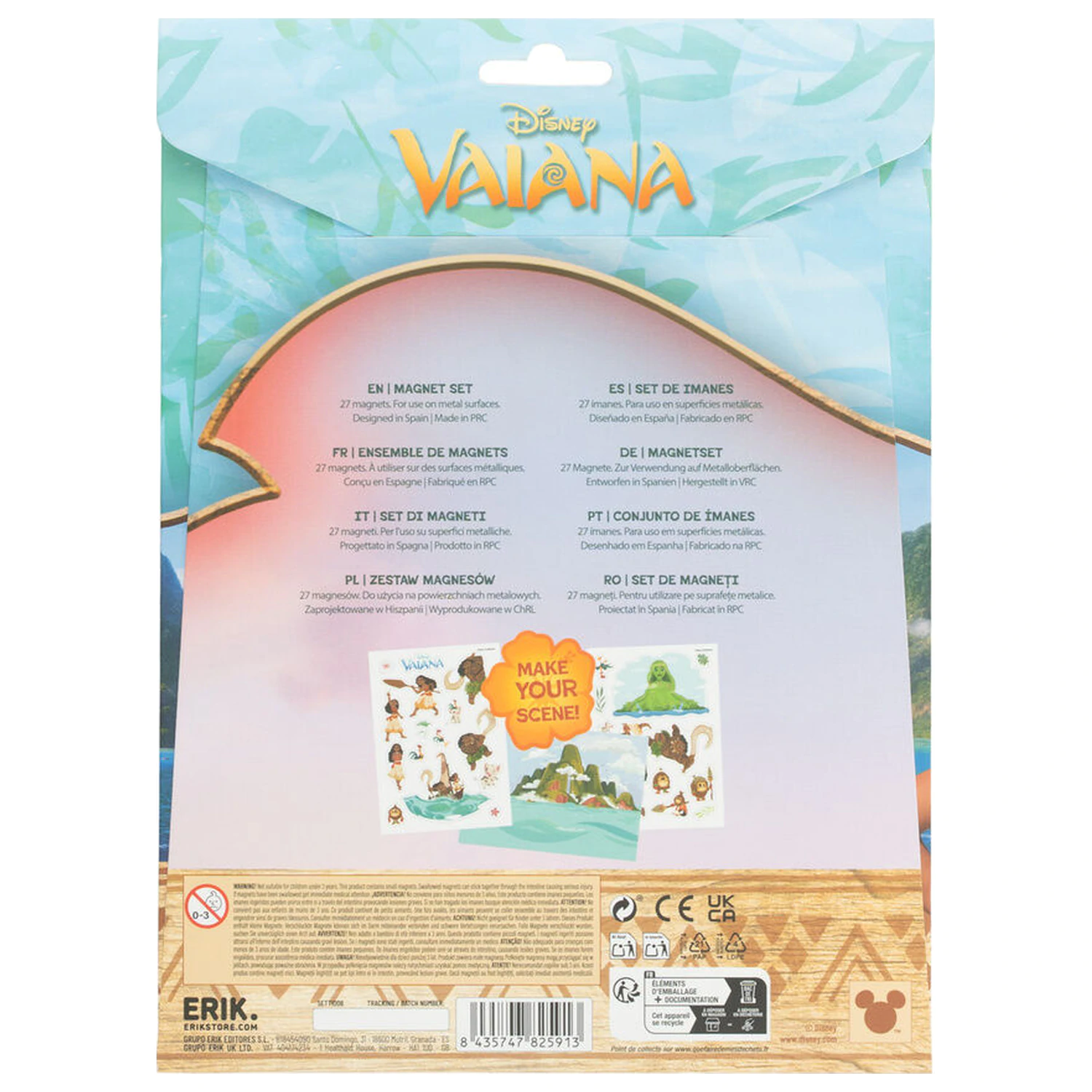 Disney Vaiana Moana set of die-cut magnets product photo