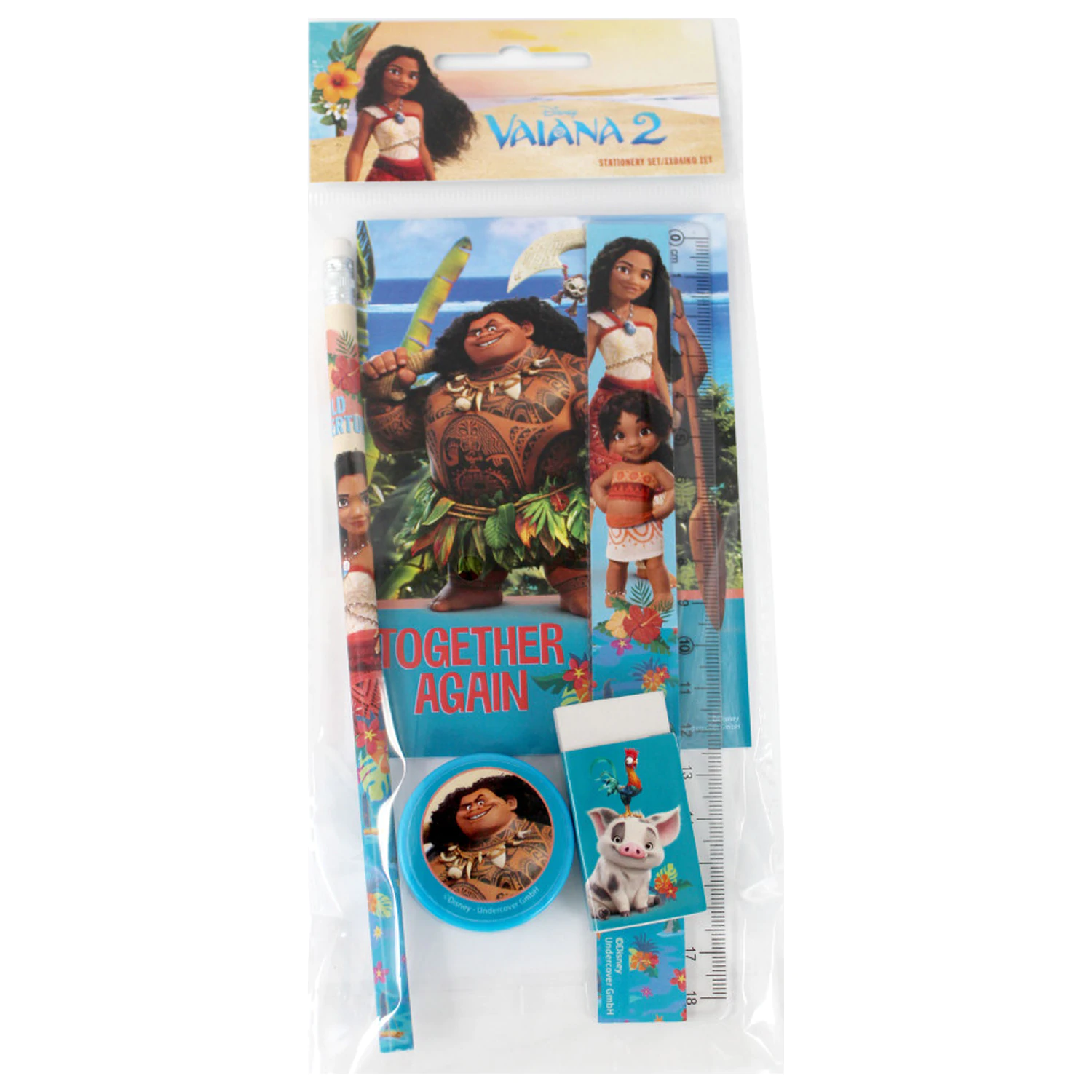 Disney Moana Together Again Stationery Set 5 Pieces product photo