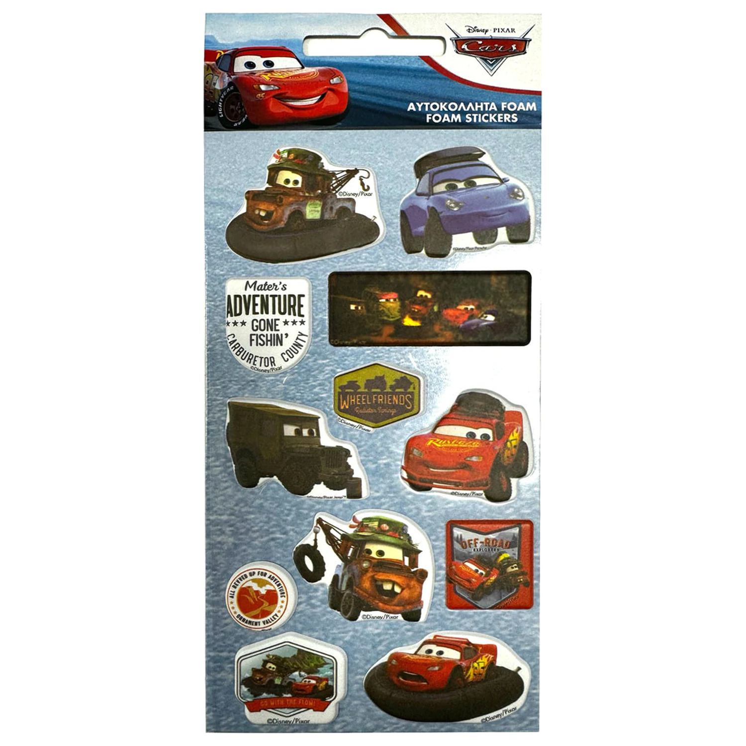 Disney Cars Adventure Puffy Foam Sticker Set product photo