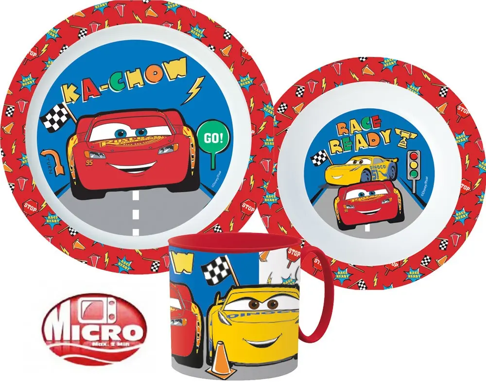 Disney Cars dinnerware set, micro plastic set product photo