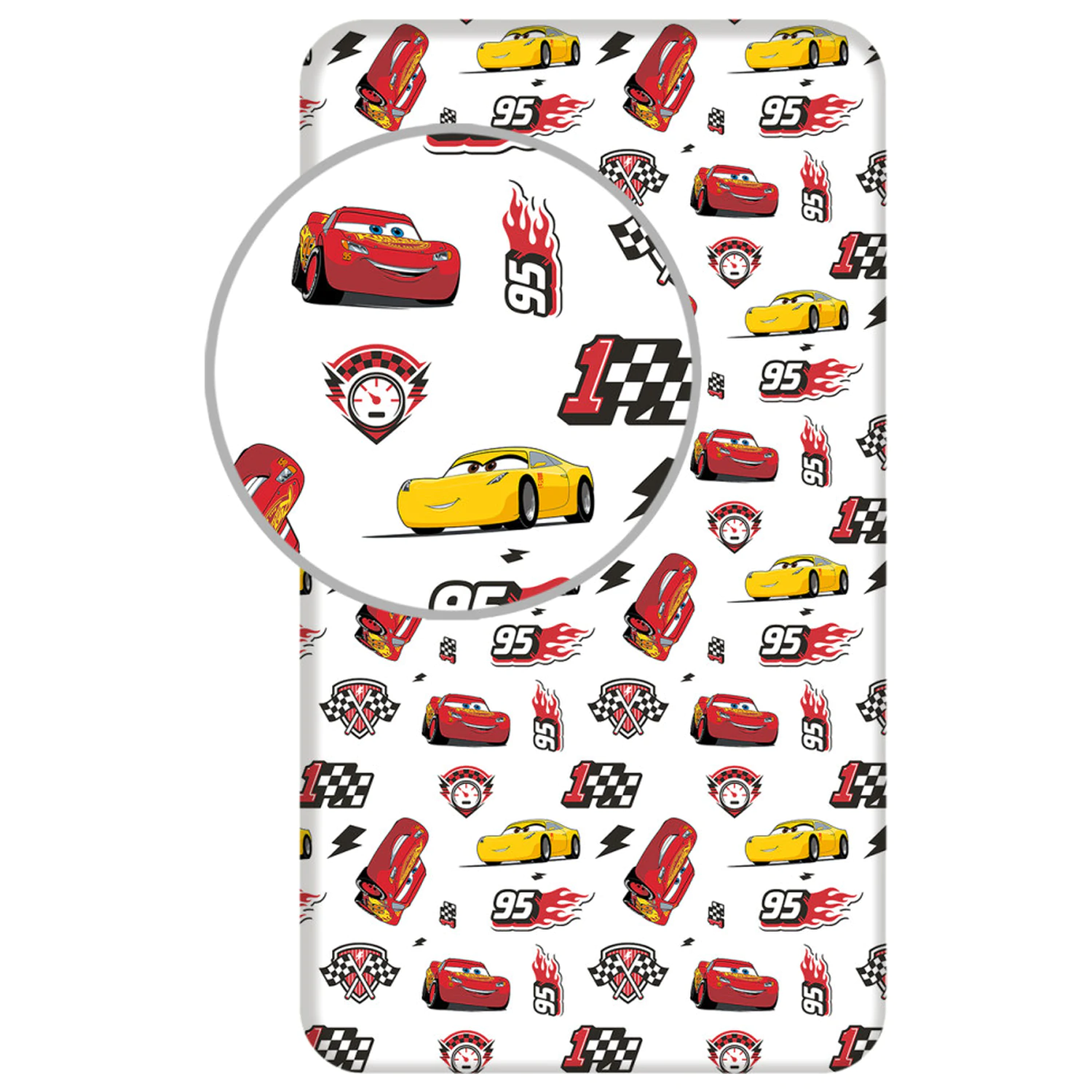 Disney Cars Lightning McQueen Fitted Sheet product photo