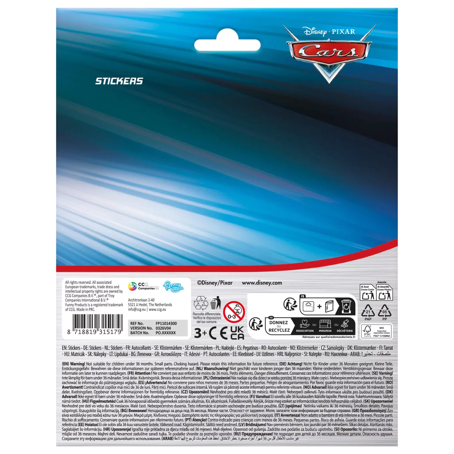 Disney Cars Red sticker product photo