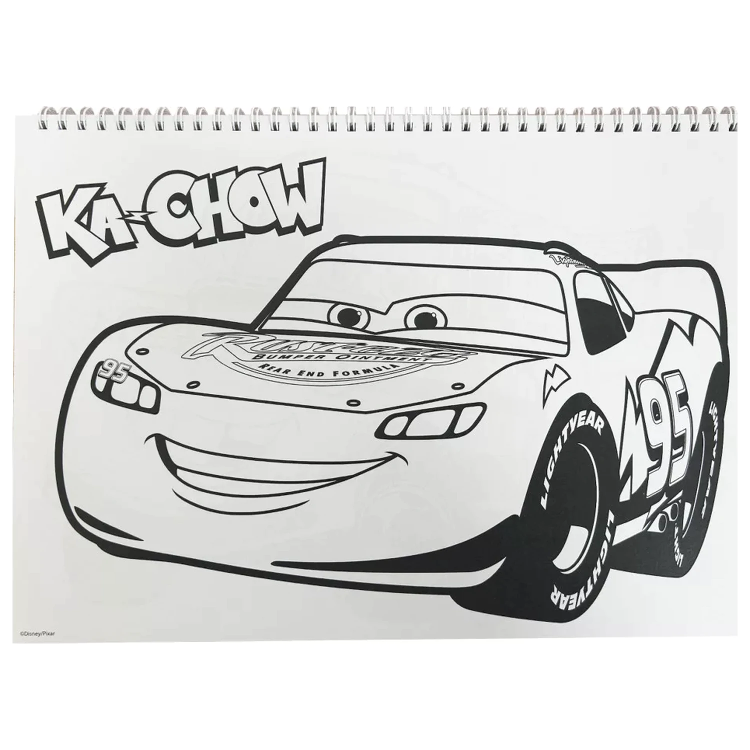 Disney Cars Roaring A/4 Spiral Sketchbook 40 Sheets with Stickers product photo